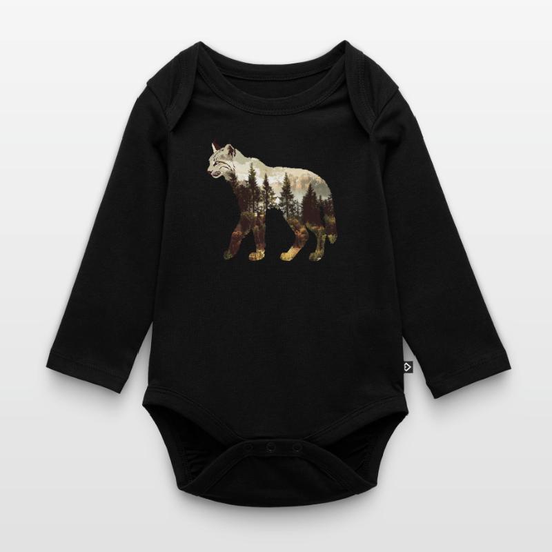 Lince Body ecologico per neonato a manica lunga