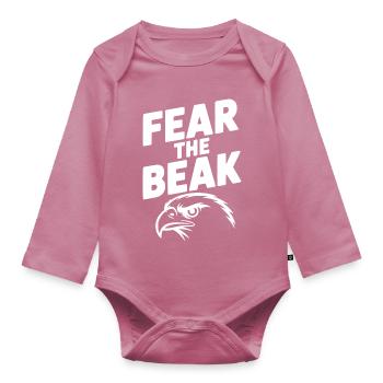 Peur du bec - Body Bébé bio manches longues - mauve - Devant