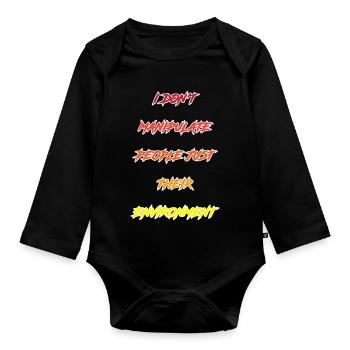 Verhaltenstherapie Therapie Verhalten - Baby Bio-Langarm-Body - Schwarz - Vorne