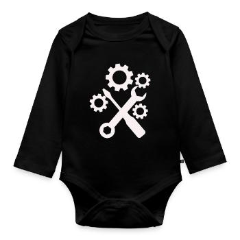 Tool - Screwdriver Screwdriver Hobbyist - Organic Longsleeve Baby Bodysuit - black - Front