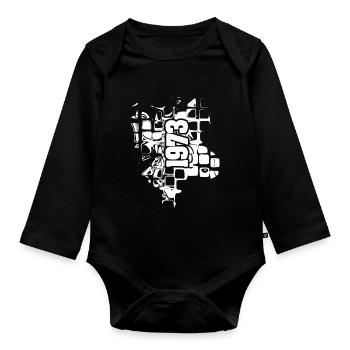 1973 - Baby Bio-Langarm-Body - Schwarz - Vorne