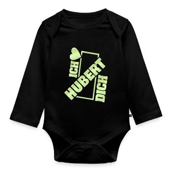 Couple Hubert - Baby Bio-Langarm-Body - Schwarz - Vorne
