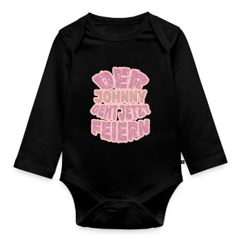 Johnny Johnny - Body Bébé bio manches longues - noir - Devant