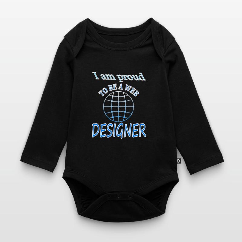 Web-designer Sofware Internet Website Geschenkidee Baby Bio-Langarm-Body