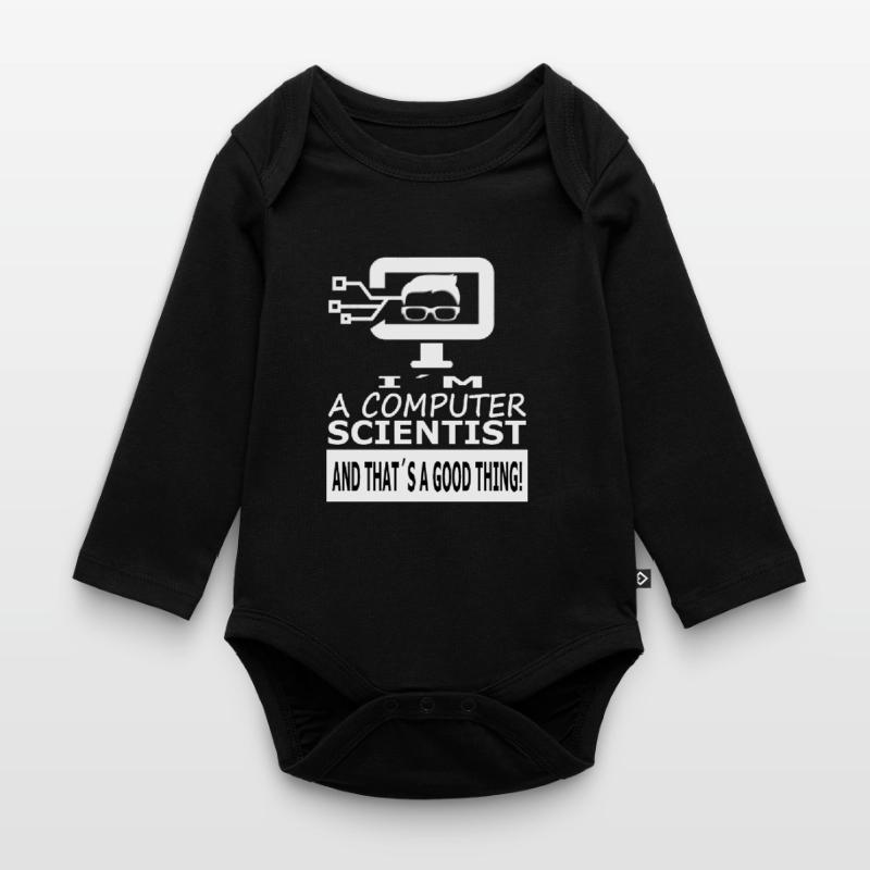 Ich bin Informatiker Informatik Computer Geschenk Baby Bio-Langarm-Body