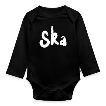 Ska - Music - Organic Longsleeve Baby Bodysuit - black - Front