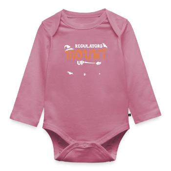 Regulators Mount Up - Halloween - Organic Longsleeve Baby Bodysuit - mauve - Front