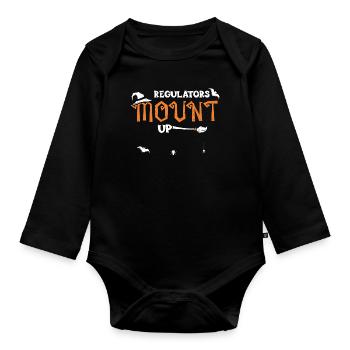 Les régulateurs montent en puissance - Halloween - Body Bébé bio manches longues - noir - Devant