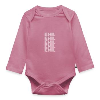 Emil - Baby Bio-Langarm-Body - Mauve - Vorne