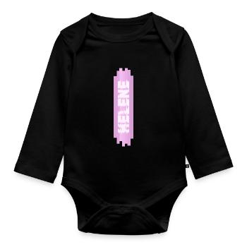 Nom de jeune fille pour Hélène Nom de femme Fille - Body Bébé bio manches longues - noir - Devant