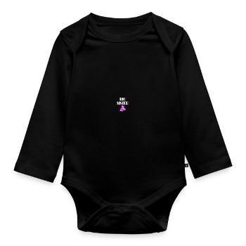 große Schwester - Baby Bio-Langarm-Body - Schwarz - Vorne