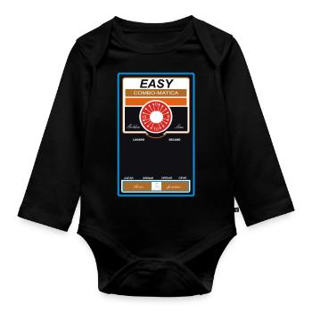 SUBLIME SUPER RETRO STYLE LOGO ART BRUT ... - Baby Bio-Langarm-Body - Schwarz - Vorne