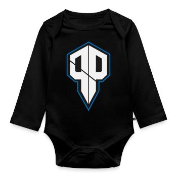 Pureness.one ESPORT LOGO - Baby Bio-Langarm-Body - Schwarz - Vorne