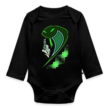 Cobra - Organic Longsleeve Baby Bodysuit - black - Front