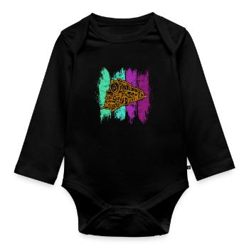Zug - Baby Bio-Langarm-Body - Schwarz - Vorne