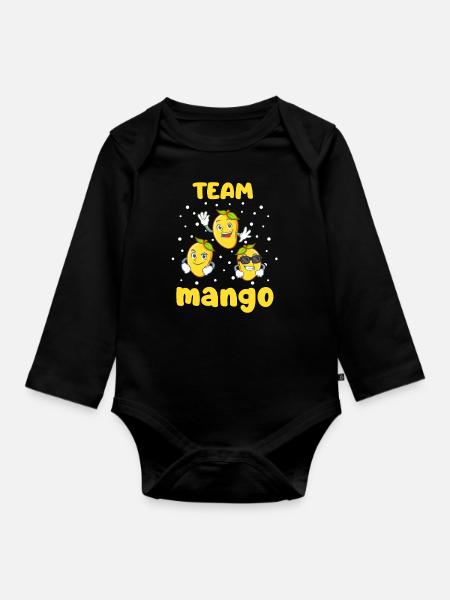 Mango - Baby Bio-Langarm-Body - Schwarz