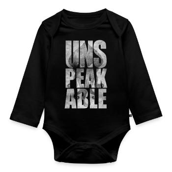 Unspeakable Original t-shirt 03 - Body Bébé bio manches longues - noir - Devant
