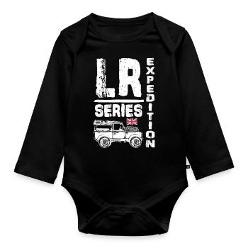 Expédition de la série Landy - Body Bébé bio manches longues - noir - Devant
