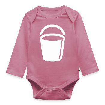 Einen Brand mit dem Eimer löschen - Baby Bio-Langarm-Body - Mauve - Vorne