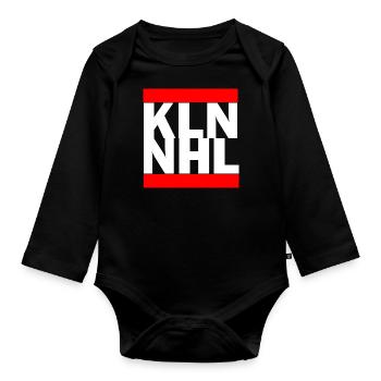 Köln Niehl Cologne - Baby Bio-Langarm-Body - Schwarz - Vorne