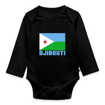 Dschibuti - Baby Bio-Langarm-Body - Schwarz - Vorne