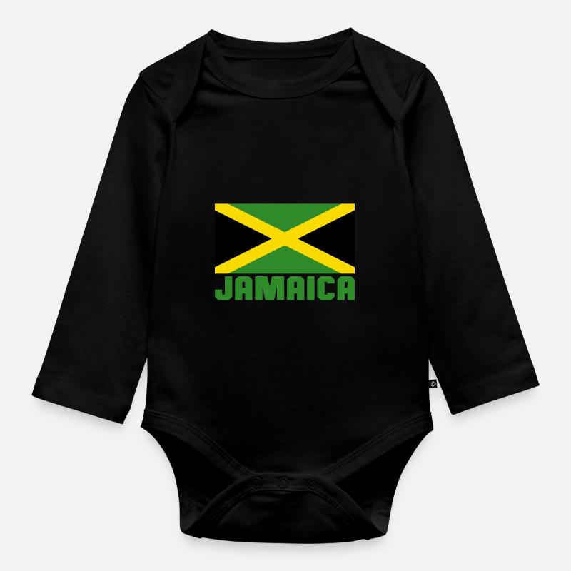 Jamaïque - Body Bébé bio manches longues - noir