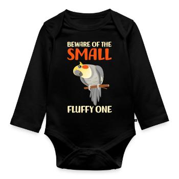 Cockatiel Pet Bird | Birds Gift Idea - Organic Longsleeve Baby Bodysuit - black - Front