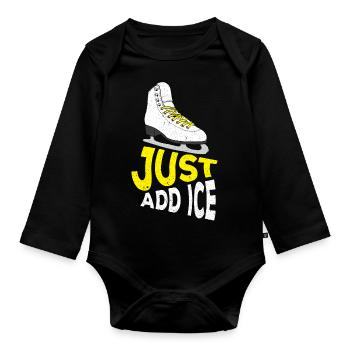 Patinage sur glace Patinage artistique Patinage Patinage - Body Bébé bio manches longues - noir - Devant