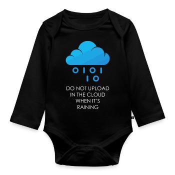 Programmeur Coder Développeur de logiciels - Body Bébé bio manches longues - noir - Devant