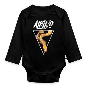Burmesische Pythonschlange Besitzer - Baby Bio-Langarm-Body - Schwarz - Vorne