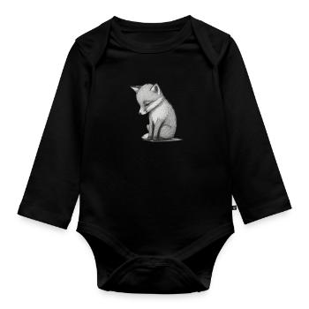 Fuchs - Baby Bio-Langarm-Body - Schwarz - Vorne