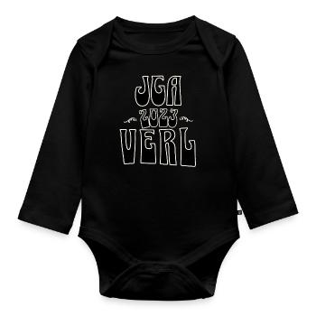 Verl JGA Junggesellenabschied 2023 für Fans - Baby Bio-Langarm-Body - Schwarz - Vorne
