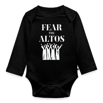 Alto Fear The Altos - Body Bébé bio manches longues - noir - Devant