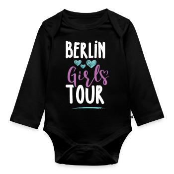 Berlin Girls Tour - Organic Longsleeve Baby Bodysuit - black - Front
