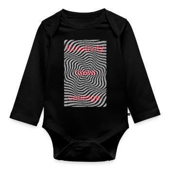 La créativité prend courage Citation artistique Graphique - Body Bébé bio manches longues - noir - Devant