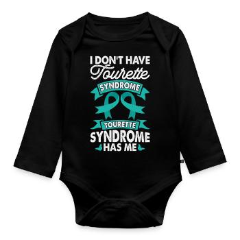 I don't have a blue-green band for the - Organic Longsleeve Baby Bodysuit - black - Front