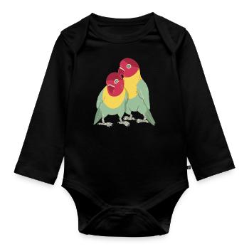 Unzertrennliche - Baby Bio-Langarm-Body - Schwarz - Vorne