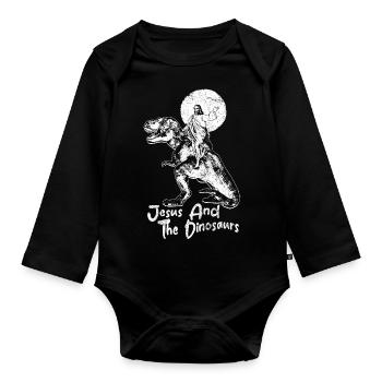 Lustige Tiere - Baby Bio-Langarm-Body - Schwarz - Vorne
