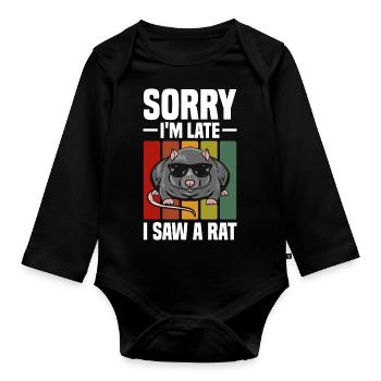 Ratten Liebhaber | Ratte Haustiere Tiere Geschenke - Baby Bio-Langarm-Body - Schwarz - Vorne