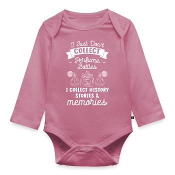 Duft Riechen Parfümerie Sammler - Baby Bio-Langarm-Body - Mauve - Vorne