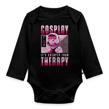 Déguisement Manga Gamer - Body Bébé bio manches longues - noir - Devant