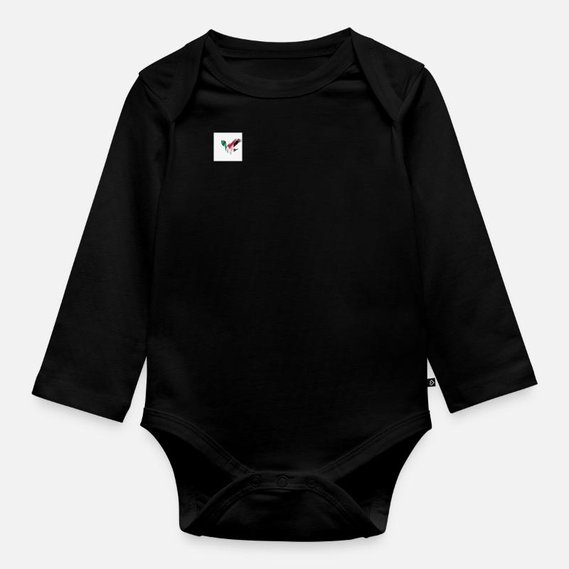 Colombe de Palestine - Body Bébé bio manches longues - noir