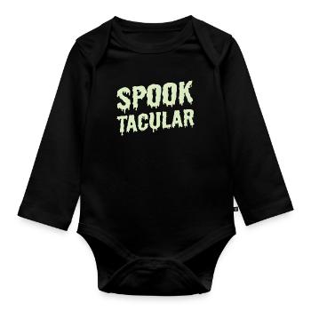 Halloween Shirt Spooktacular Costume Gift Tee - Body Bébé bio manches longues - noir - Devant