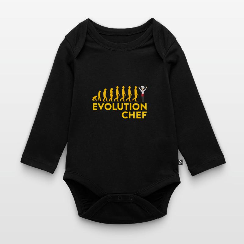 Evolutionärer Chef Motive Baby Bio-Langarm-Body