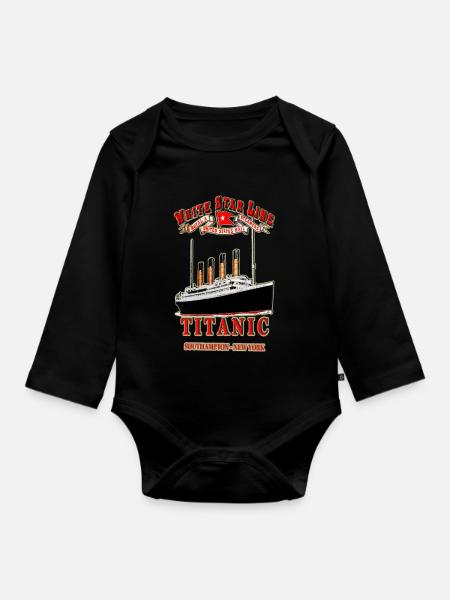 TITANISCHE SCHÖPFUNG Louis RUNEMBERG © Adagp - Baby Bio-Langarm-Body - Schwarz