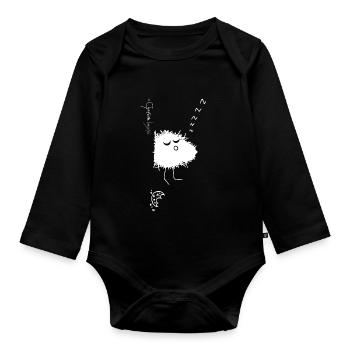Woolly Beastie fully fed © Chyropterum Innoxius - Organic Longsleeve Baby Bodysuit - black - Front