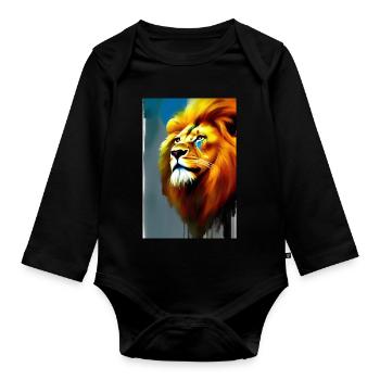 Le Roi Lion - Body Bébé bio manches longues - noir - Devant