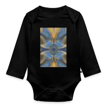 Formen und Muster - Baby Bio-Langarm-Body - Schwarz - Vorne