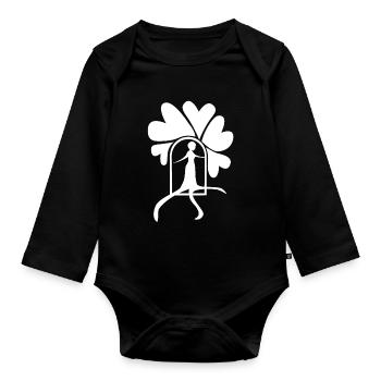 Sortez blanc - Body Bébé bio manches longues - noir - Devant
