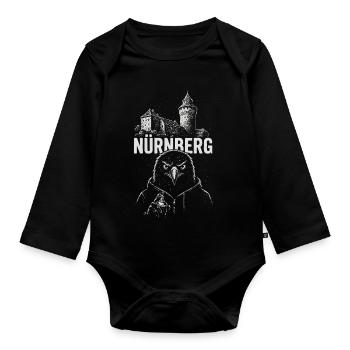 Rue Adler de Nuremberg - Body Bébé bio manches longues - noir - Devant